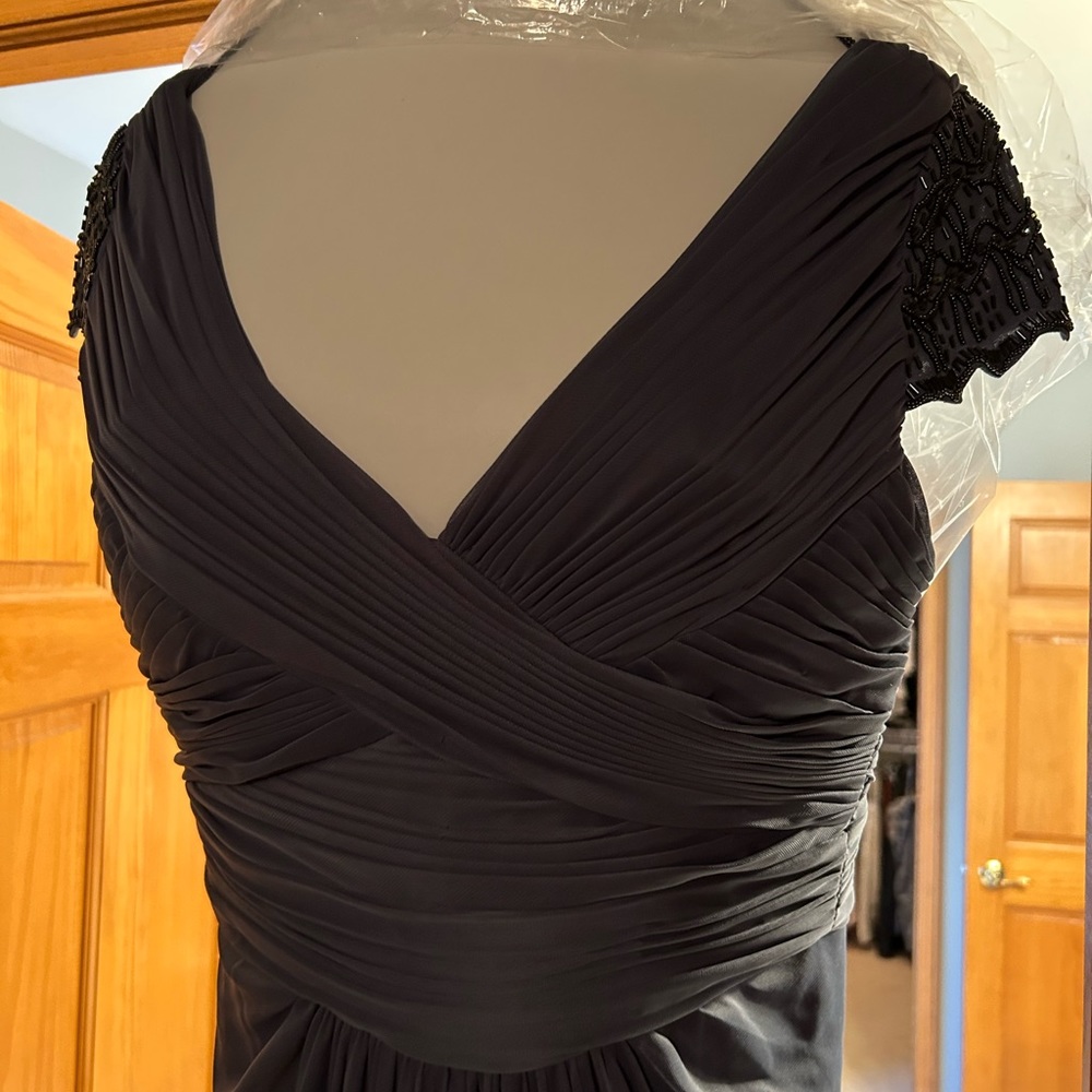 Adrianna Papell evening gown with cap sleeves, floor length